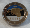 2 Euro commémorative colorisée Estonie 2011