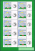 Timbres Babar Réf 3927A. Mini-feuille gomme brillante de 10 timbres anniversaire.  Bande dessinée 75 ans de l éléphant Babar.