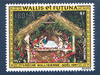 Timbre pour la poste aérienne Wallis et Futuna 1981 Réf Yvert et Tellier N° 115 neuf gomme d'origine. Description: Crèche Wallisienne - NOËL1981.