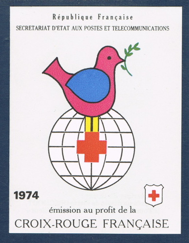 Carnet Croix Rouge Française. 1974 Réf Yvert & Tellier N° 2023. Description: L' âge d' Airain de Rodin.- L' air Maillot " offre découverte."