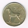 Monnaie Irlande république d'Irlande EIRE avant l'Euro 20 pence 1995, animaux- cheveaux, Harpes instruments de musique, métaux nickel-bronze, état T.T.B.
