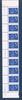Timbres de France type Marianne de Lamouche, bande de 10 timbres bas de feuille coin daté du 27. 01. 05. Réf 3755 neufs. Commentaire: Timbre de 0,55€ bleu, légende ITVT.