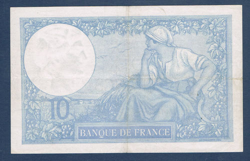 Billet Français 10Francs Minerve Date 1941 Contrôle 2076523392
