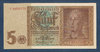 Billet de banque Allemagne 5 Reichsmark 1942 qualité Sup
