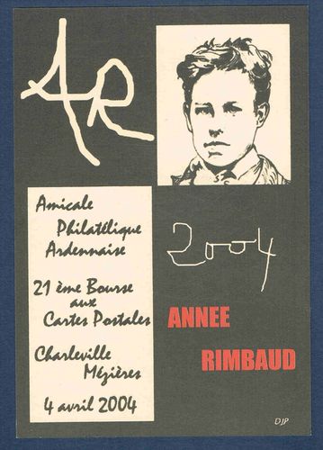 Carte postale historique 2004 Année Arthur Rimbaud Amicale