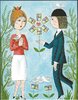 Carte postale philatélique les Amoureux de la Philatélie St Valentin