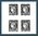Bloc 4 timbres Cérès noir provenant du carnet l'affranchissement 2018
