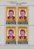 John F Kennedy Feuillet 1964 rare de 4 timbres neufs Anniversaire