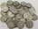 Lot de 50 pièces de monnaies type Turin 10 Francs argent dives années
