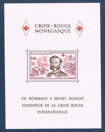Bloc feuillet de Monaco N° 15 Croix Rouge