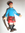 Figurine Tintin  habillé en écossais.