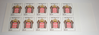 Monaco carnet bande horizontale 10 timbres