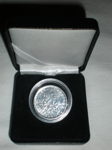 Pièce 5 Francs Semeuse  Nickel 2001