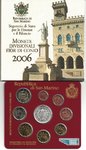Saint Marin 2006 blister comprenant 9 pièces dont une 5€ argent