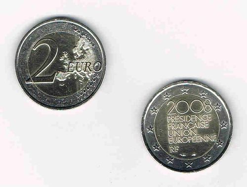 Pièce de 2 euro France 2008 Présidence de l'Union Européenne