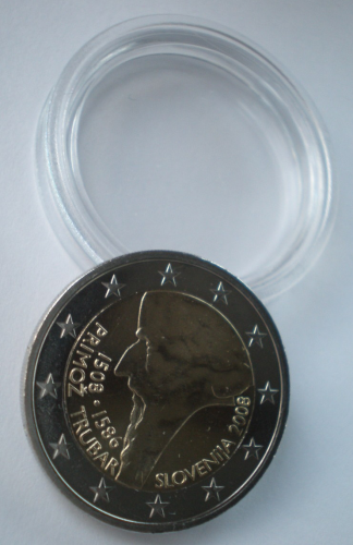 Pièce 2 euros Commémoratives Slovénie, année  2008.  500 ans de Primoz Trubar.
