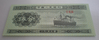 Billet de banque de Chine 5fen 1953 type Bateau très beau billet de Chine