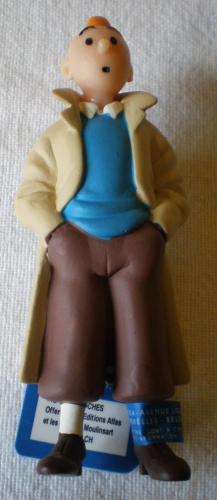 Figurine Tintin Hergé Mains dans les poches Dimension figurine 8 cm