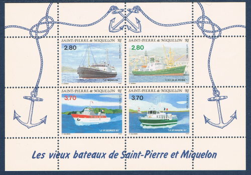 Timbre bloc feuillet neuf ** N°4 ST-Pierre-et- Miquelon, année 1994.