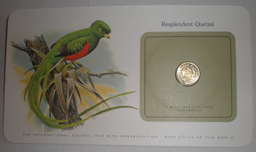 Carte lettre aux oiseaux du monde. Pièce  Resplendent  Quetzal  Guatemala, année 1979. Lot N°43.