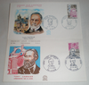 Enveloppes 1er jour illustrées Personnages célèbres Pasteur 1973