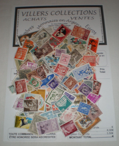 Pochette 150 timbres du monde oblitérés. Offre spéciale limité à deux lots par foyer. Lot N°3.