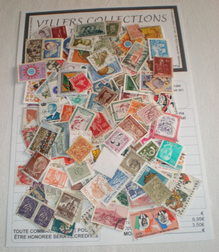 Superbe pochette comprenant 150 timbres oblitérés Lot N°8 Promo