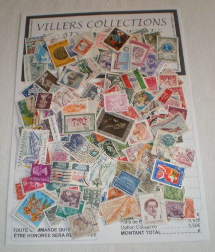 Superbe pochette comprenant 150 timbres oblitérés Lot N10 Promo