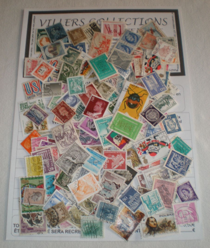 Pochette 150 timbres du monde oblitérés. Offre spéciale limité à deux lots par foyer. Lot  N°17.