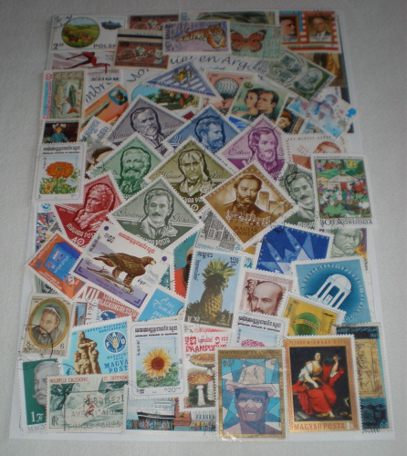Pochette 100 timbres du monde oblitérés, sélectionnés. Offre spéciale. Lot N°23.