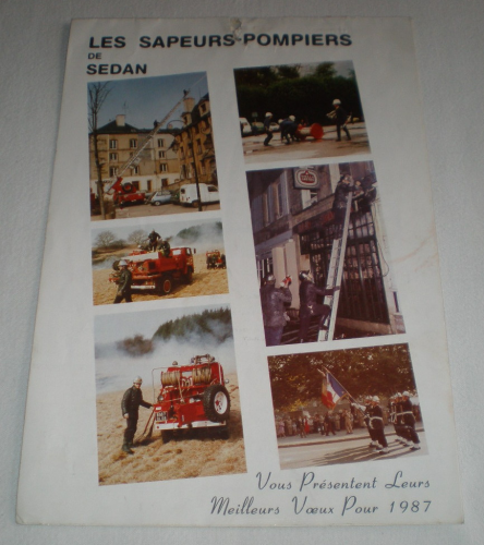 Calendrier des sapeurs pompiers de Sedan, année 1987.