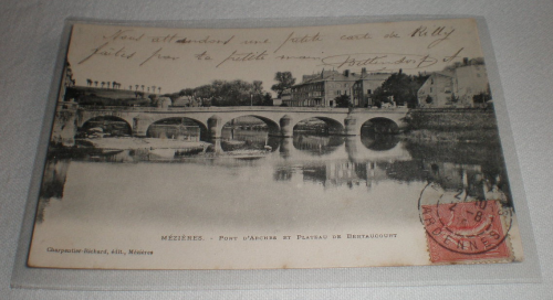 Carte postale de Mézières  Pont d'Arches et plateau de bertaucourt