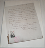 Souvenir philatélique d'un Fac  d'une lettre de Jean Nicolas  Corvisart  médecin.