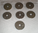 Pièces 10 centimes type Lindouer  lot N°12 série de 7 pièces
