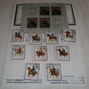 Pochette thématique 9  timbres plus 1 bloc feuillet oblitéré. Thème le cheval  grand format. Lot N° 36.