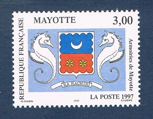 Timbre Mayotte 1997 N°43 Neuf Armoiries