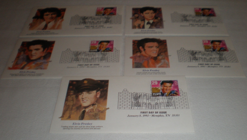Enveloppes souvenir philatéliques, Elvis Presley  année 1935, 1997