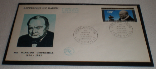 Enveloppe souvenir F.D.C, année 1965. République du Gabon.
