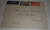 Lettre par avion affranchie de timbres poste aérienne du Maroc  oblitérés.
