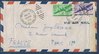 Lettre timbres poste VIA AIR MAI Unites States OF América 1946