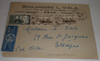 Lettre par avion affranchie de timbres poste oblitérés d'Algérie.