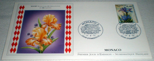 Enveloppe  premier jour Monaco,  année 1994  N° 1932.  Bouquets.