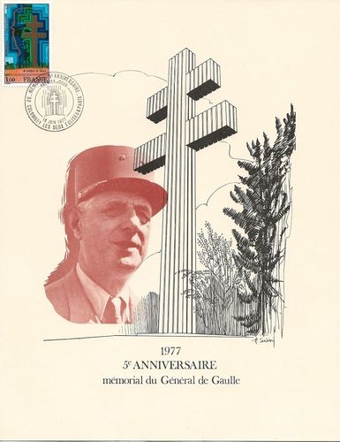 Feuillet Anniversaire de la Mort du Général de Gaulle Colombey