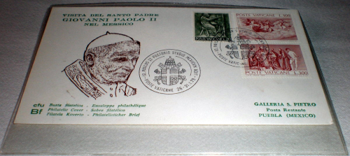 Enveloppe souvenir philatélique  du Vatican année 1976.