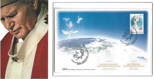 Vatican enveloppe numismatique folder Stamp & Coin Card 2011 N°1 rare