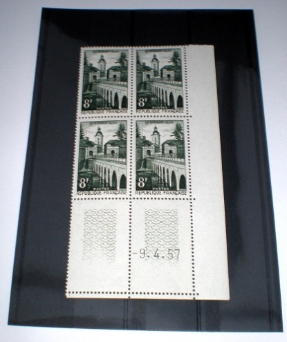 Coin daté bloc de 4 timbres France N°1105 Le Quesnoy Promo