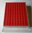 Médaillier en feutrine rouge 99 cases carrées plateau tiroir
