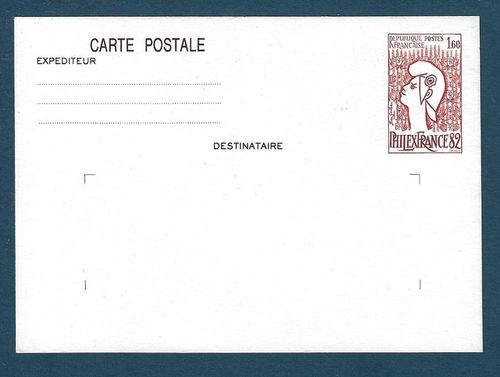 Entier postal Exposition PHILEXFRANCE 82 PROMO