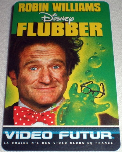 Carte collection 24.  Vidéo futur- Robin Williams  dans Flubber.