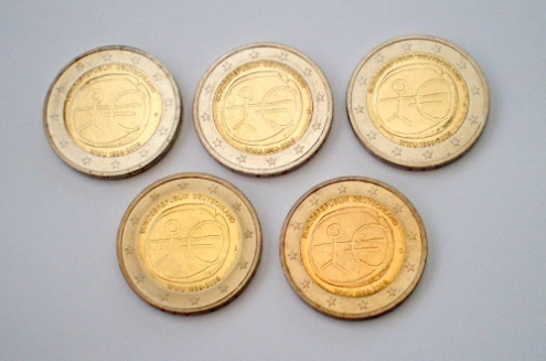 Pièces 2Euros Allemagne 2009 commémore les 10 ans de L'Euro